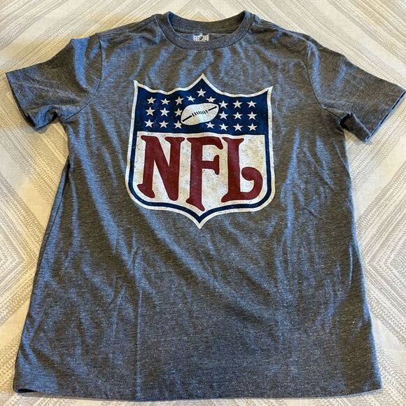 NFL Team Apparel Boys Grey Logo T-shirt - Picture 1 of 6